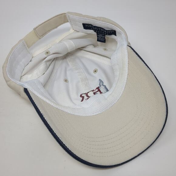 HDR Idaho Strapback Baseball Cap Beige One Size Adjustable Port Authority - Picture 7 of 9